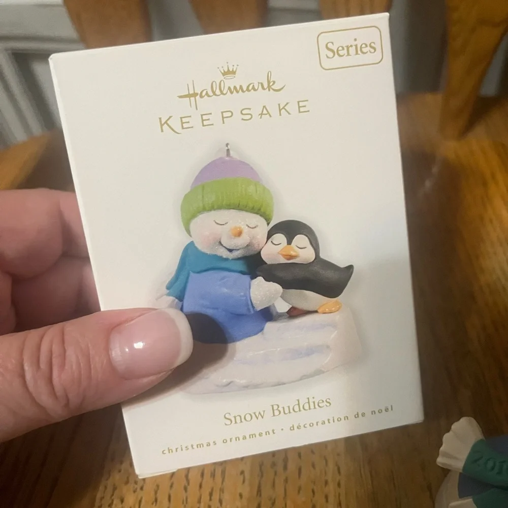 Hallmark Keepsake Snow Buddies Ornament - Blue and Black